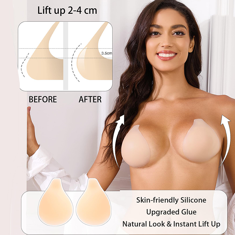 1/2 Pairs Women Sticky Bra Pus - Strapless Bra Backless 리뷰 및 가격