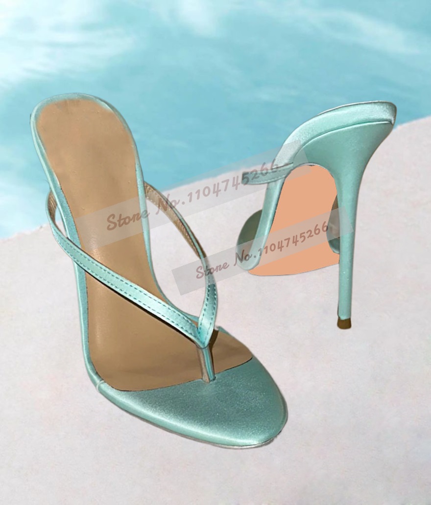 Light Green Satin Clip Toe Hig - Slip Dress Satin 리뷰 및 가격