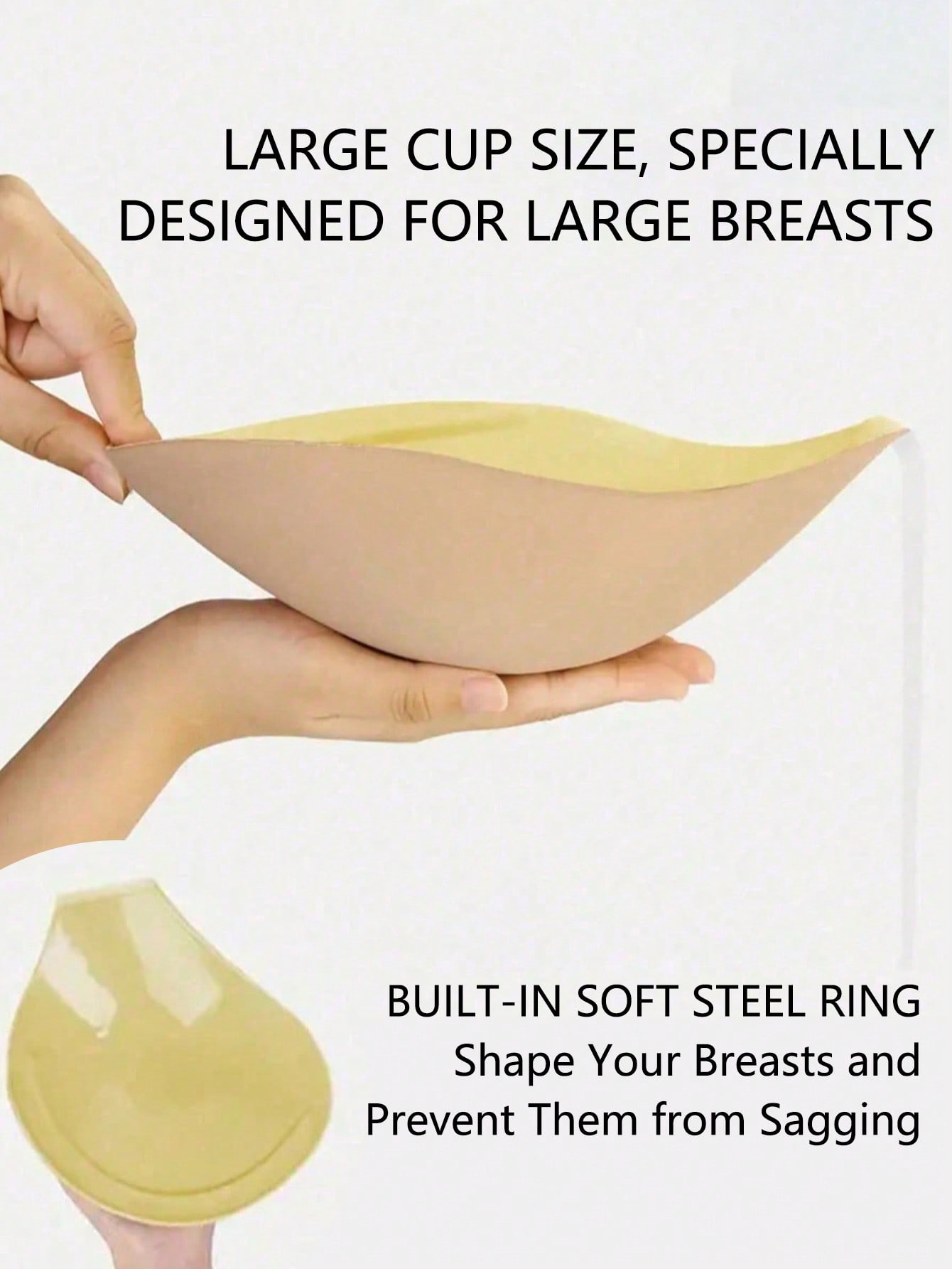1 Pair Plus Size Self-Adhesive - Silicone Bra Adhesive 리뷰 및 가격