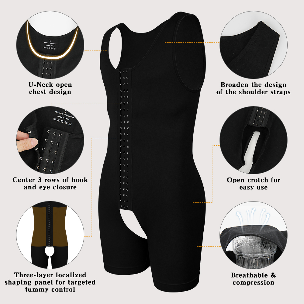 Men's Compression Shapewear  T - Shapewear Bodysuit Firm 리뷰 및 가격