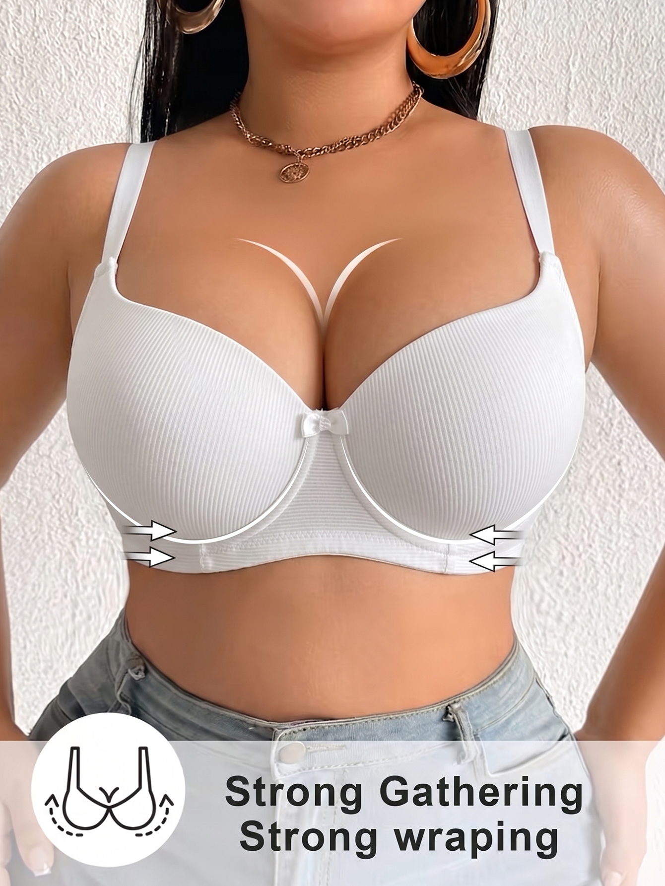 Plus Size Anti-Sagging Women B - Push Up Bra Padded 리뷰 및 가격