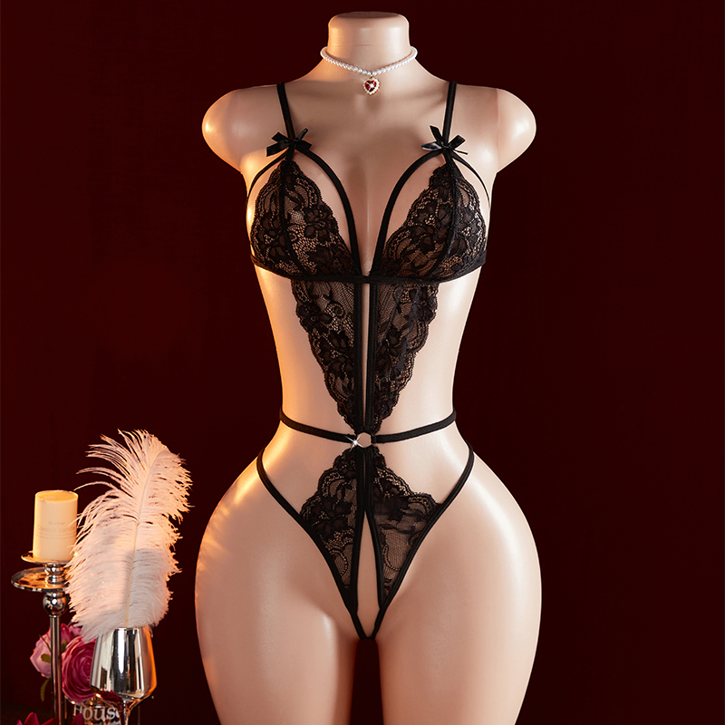 Transparent Sexy One-piece Hol - Lace Teddy Lingerie 리뷰 및 가격