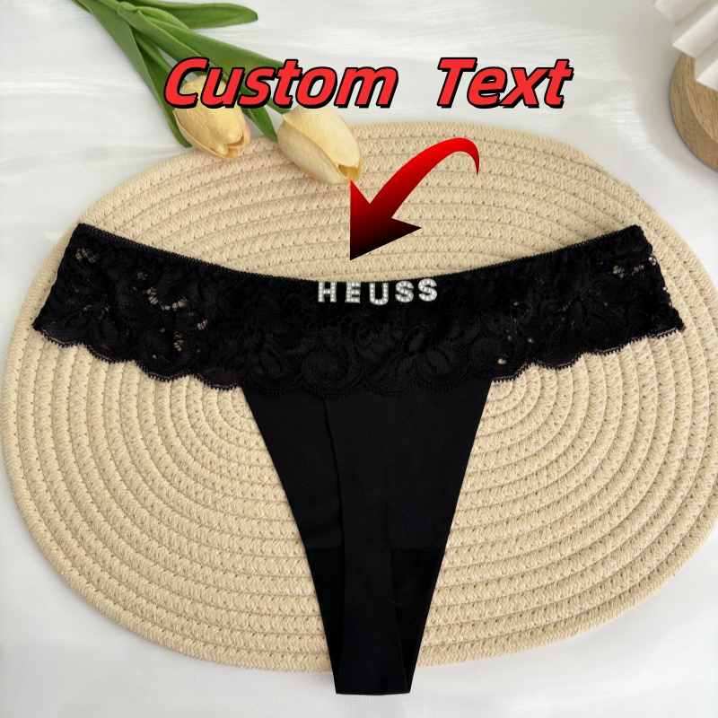 Personalized Custom Thong Name - Thong Bikini Women 리뷰 및 가격