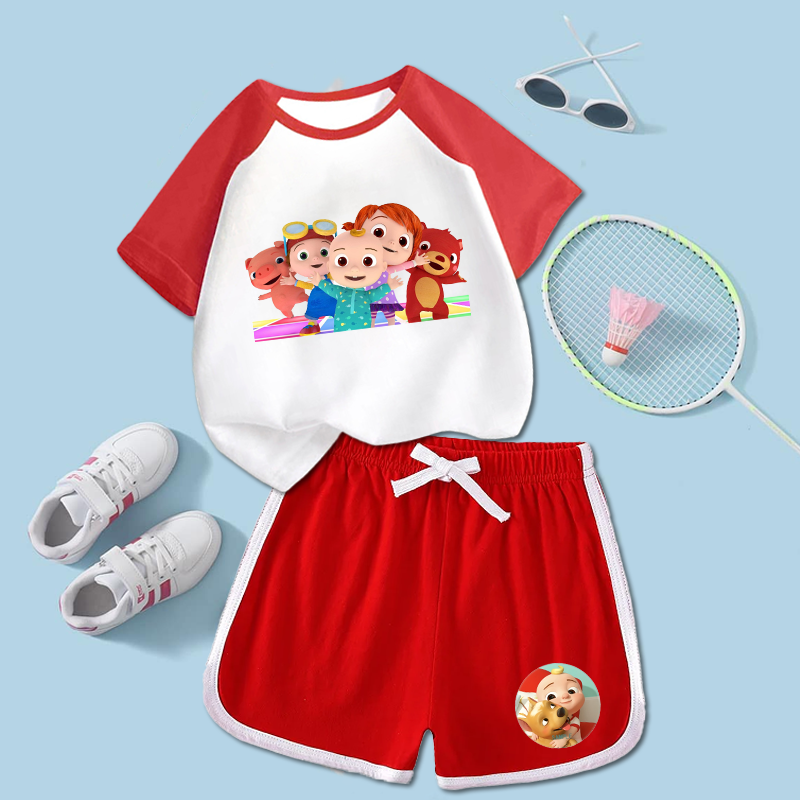2PCS Cocomelons Kids T-shirts  - Boyshort Underwear 리뷰 및 가격