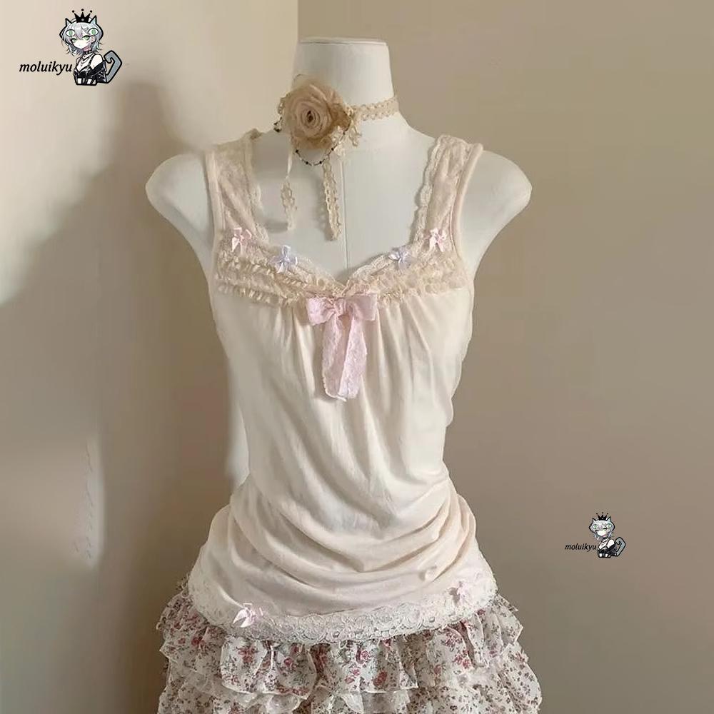 Women Y2K 2Pcs Outfit Set Lace - Cami Top Lace 리뷰 및 가격