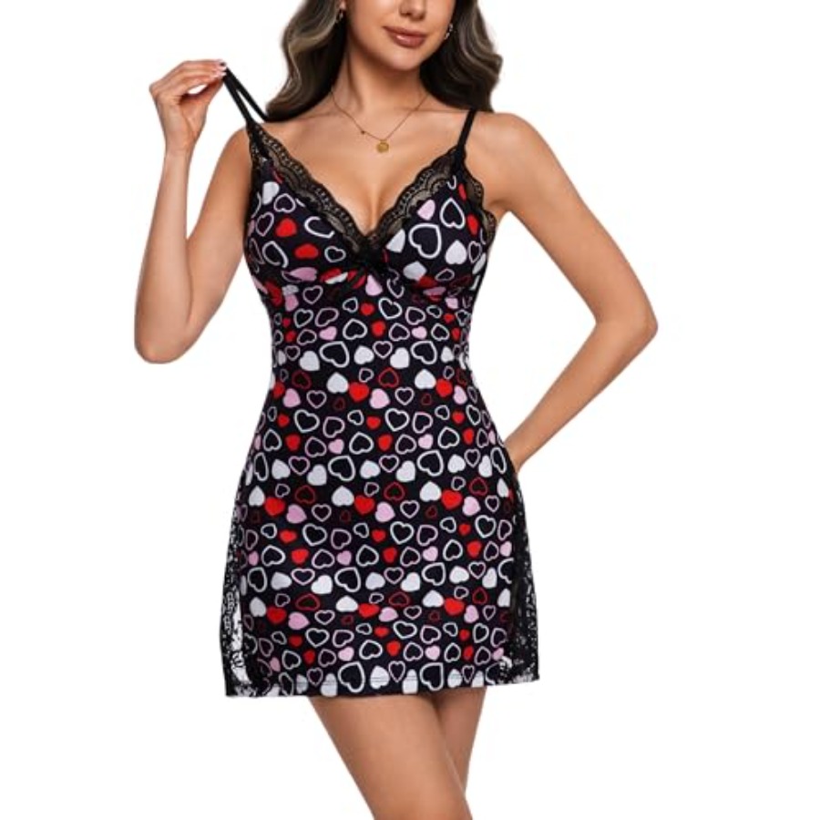 Night Gowns for Women V Neck L - Babydoll Chemise Night 리뷰 및 가격