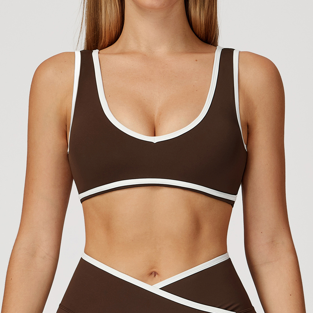 V-Neck Sports Bra Women Top Pu - Push Up Bra Padded 리뷰 및 가격