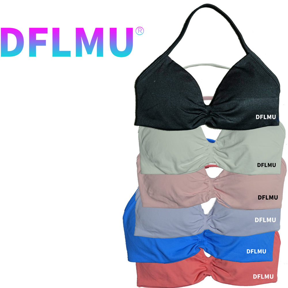 DFLMU Women Halter Sports Bra  - Push Up Bra Padded 리뷰 및 가격