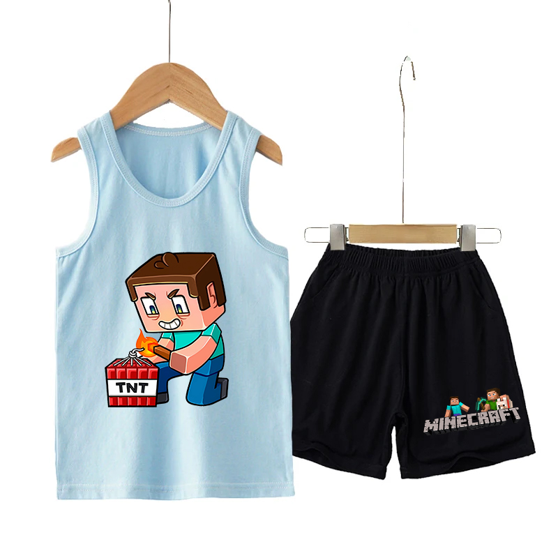 Minecrafted Children Vest+shor - Boyshort Underwear 리뷰 및 가격