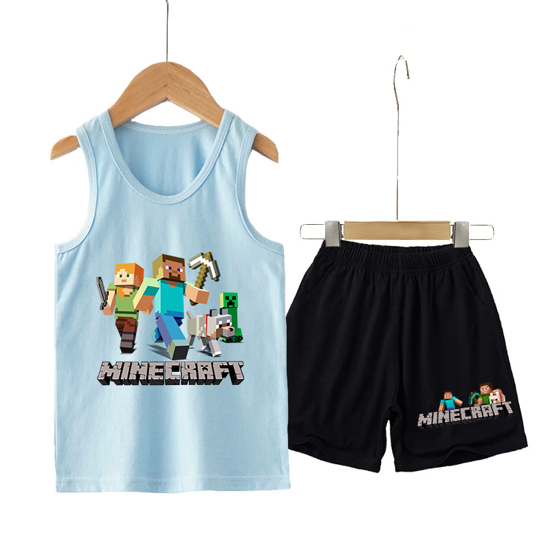 Minecrafted Children Vest+shor - Boyshort Underwear 리뷰 및 가격