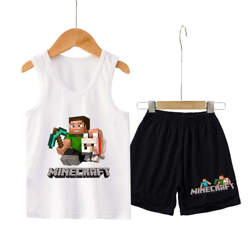 Minecrafted Children Vest+shor - Boyshort Underwear 리뷰 및 가격
