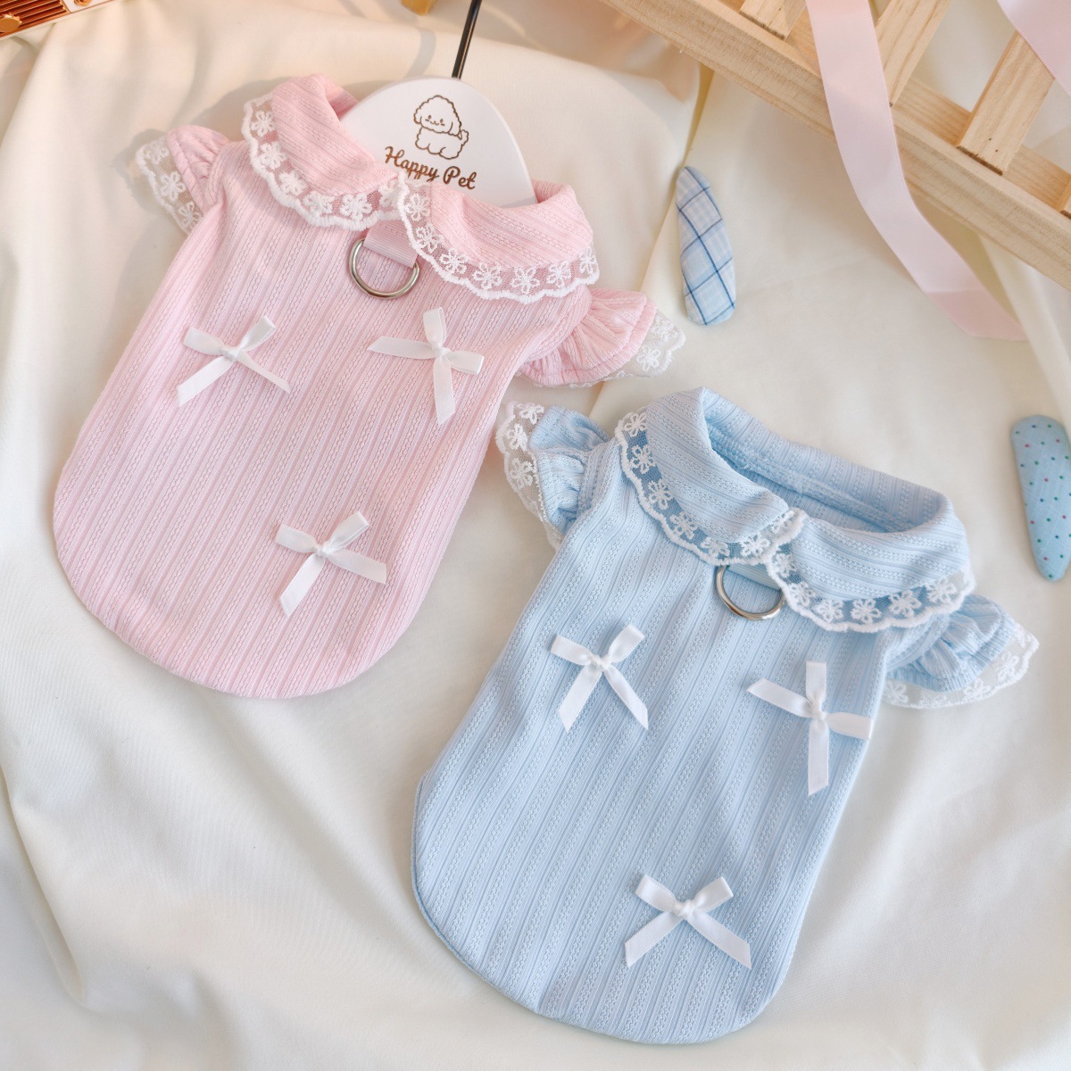 Pet Spring Lace Bow Vest Can P - Lace Teddy Lingerie 리뷰 및 가격