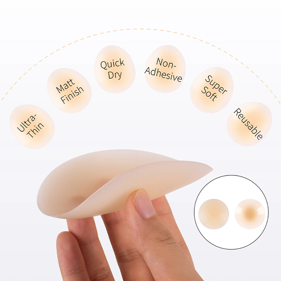 No Glue Self Adhesive Nipple C - Silicone Bra Adhesive 리뷰 및 가격