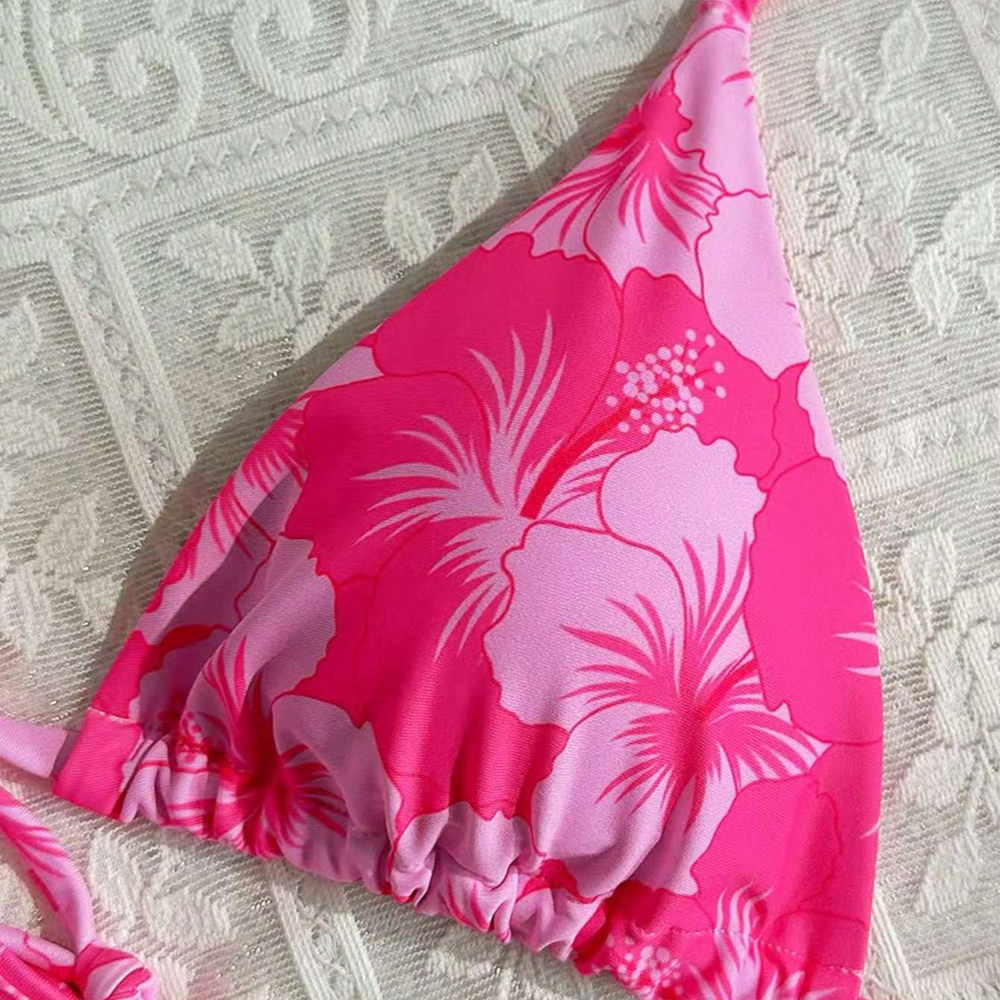 Women's Printed Vest Bikini+Th - Thong Bikini Women 리뷰 및 가격