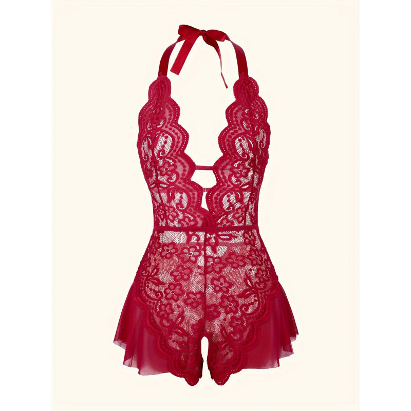 Charming Lace Mesh Teddy, Scal - Lace Teddy Lingerie 리뷰 및 가격
