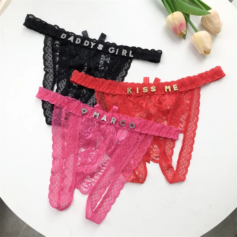 Customized Crystal Name Letter - Thong Bikini Women 리뷰 및 가격