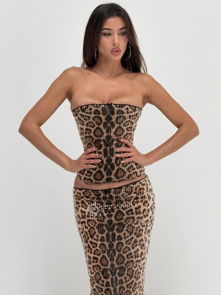 Mozision Sparkle Leopard Print - Strapless Bra Backless 리뷰 및 가격