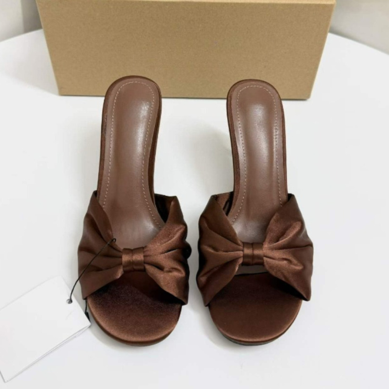 Satin Bow Mules High Heels For - Slip Dress Satin 리뷰 및 가격