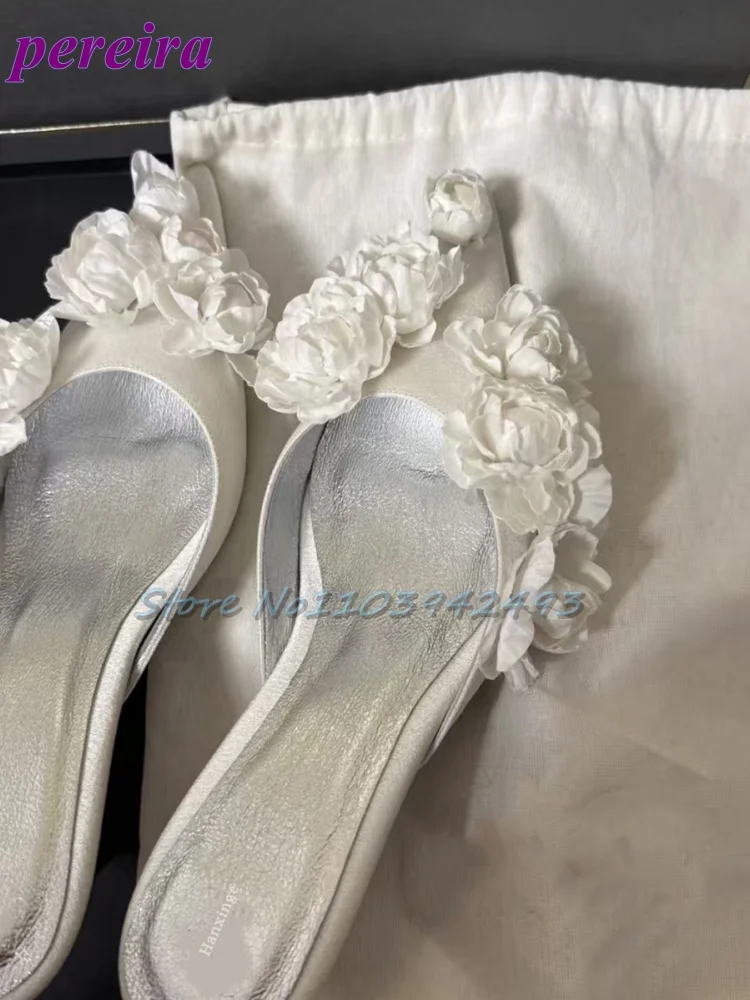Multi Flower Wedding Sandals S - Slip Dress Satin 리뷰 및 가격