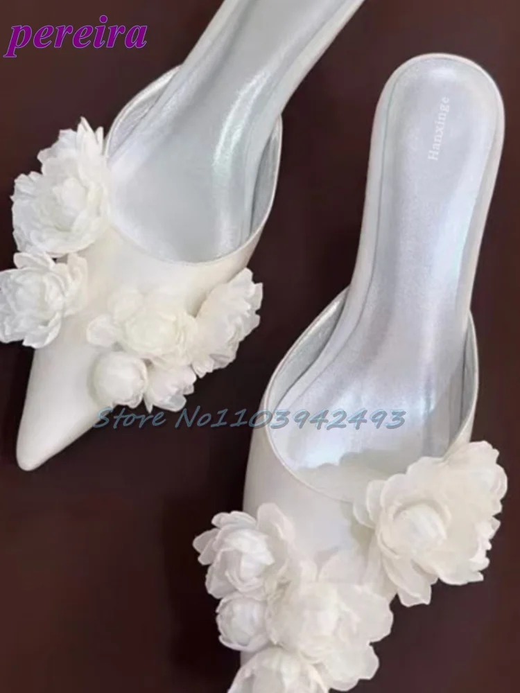Multi Flower Wedding Sandals S - Slip Dress Satin 리뷰 및 가격