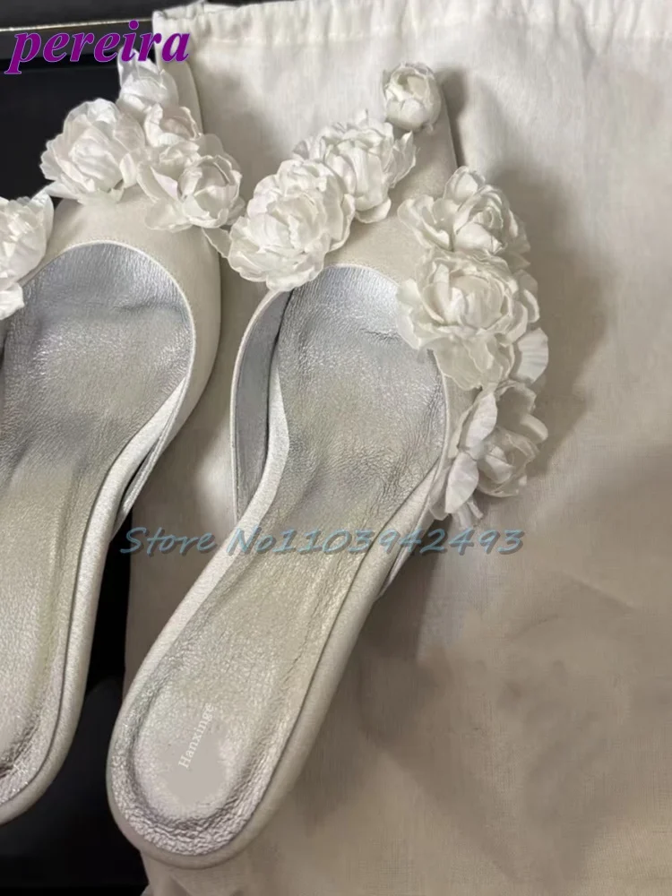 Multi Flower Wedding Sandals S - Slip Dress Satin 리뷰 및 가격