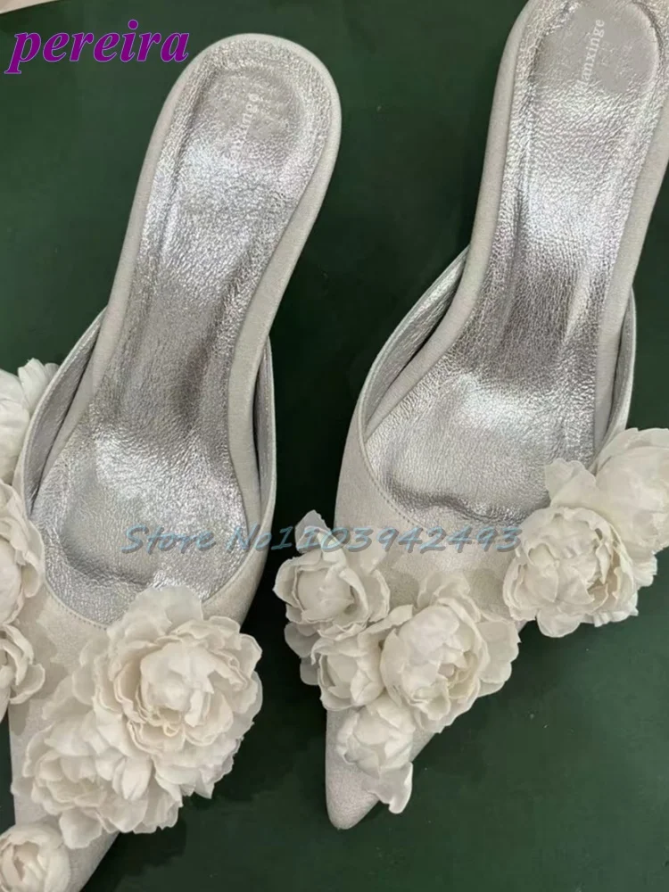 Multi Flower Wedding Sandals S - Slip Dress Satin 리뷰 및 가격