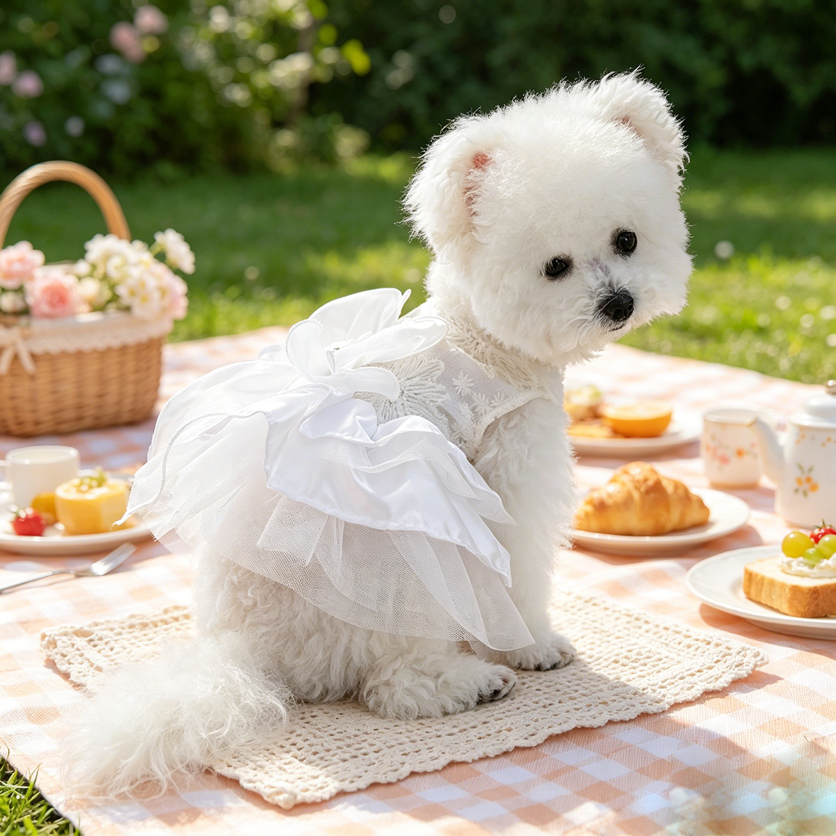 Elegant Lace Bow Pet Dress, Go - Lace Teddy Lingerie 리뷰 및 가격