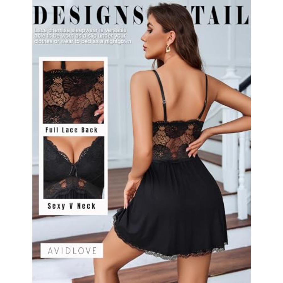 Avidlove Women Chemise Night G - Babydoll Chemise Night 리뷰 및 가격