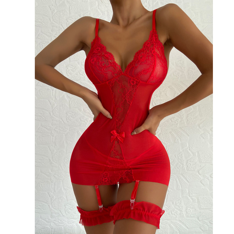 Transparent V-neck Strap Night - Babydoll Chemise Night 리뷰 및 가격