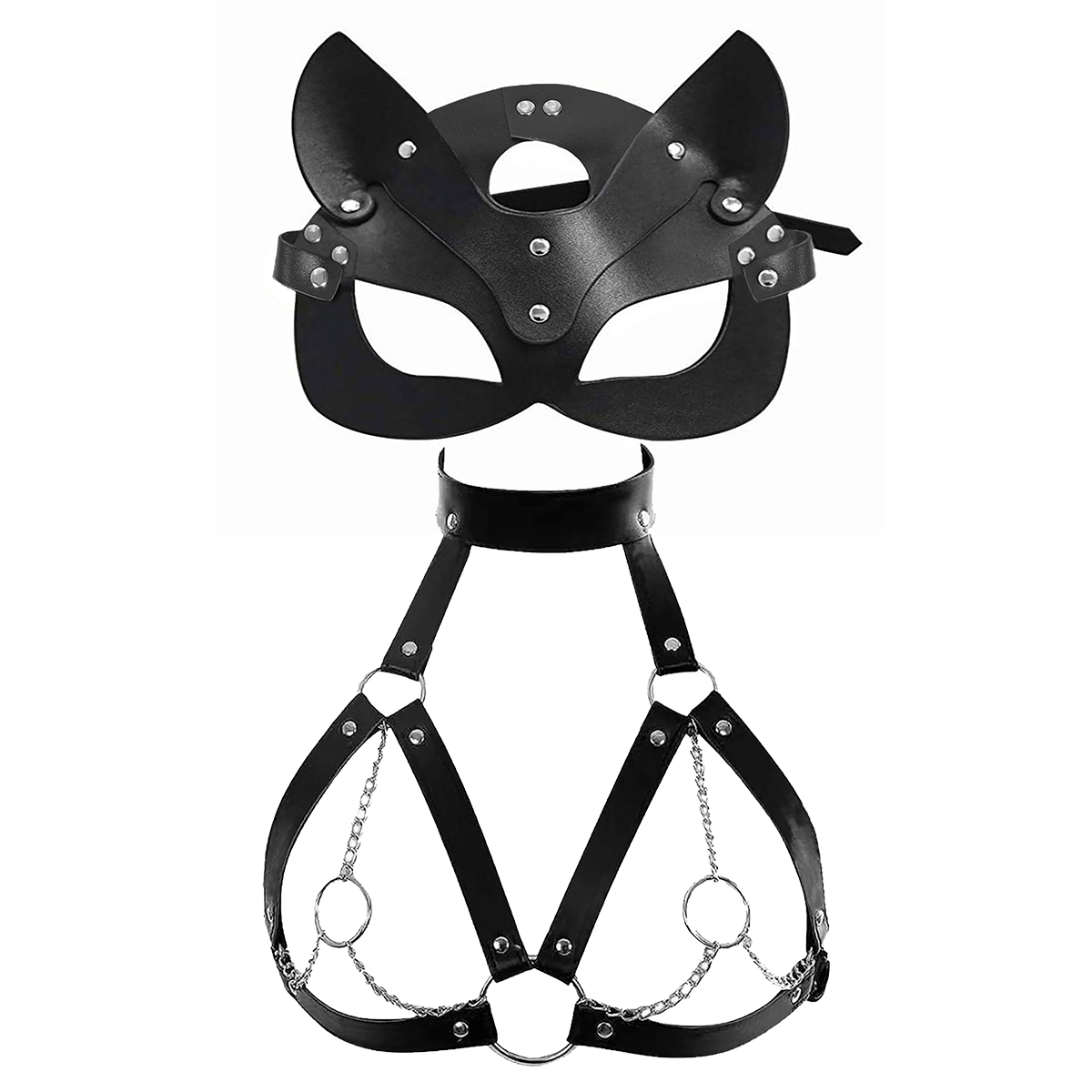 Women Sexy Mask Blindfold Cosp - Garter Belt Set 리뷰 및 가격