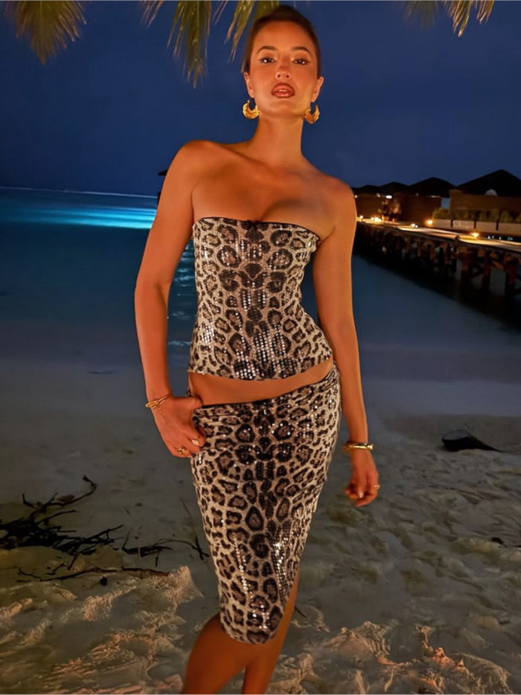 Woman 2 Piece Set Outfit Sexy  - Strapless Bra Backless 리뷰 및 가격