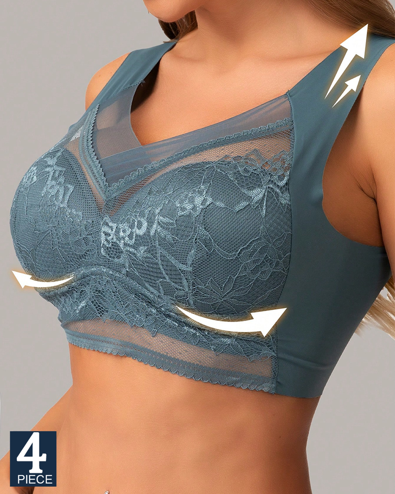 4Pcs Plus Size Women Seamless  - Push Up Bra Padded 리뷰 및 가격