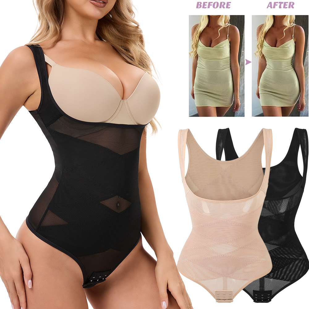 Mesh Thongs Bodysuit Shapewear - Shapewear Bodysuit Firm 리뷰 및 가격