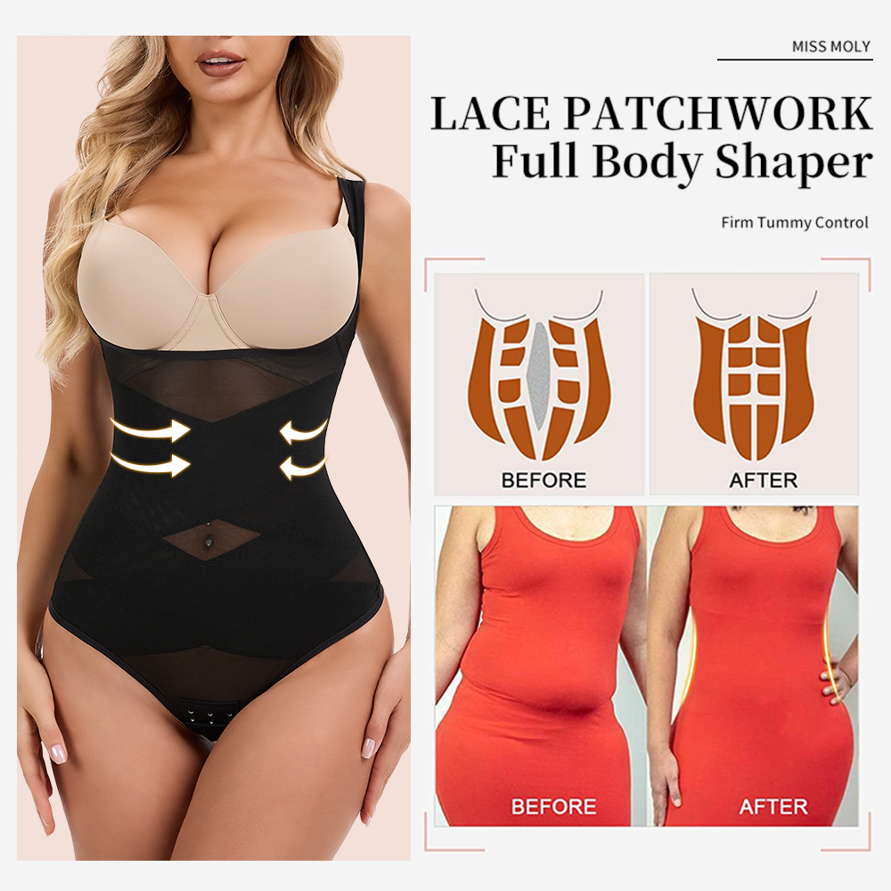 Mesh Thongs Bodysuit Shapewear - Shapewear Bodysuit Firm 리뷰 및 가격